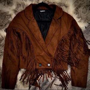 Premium Suede Fringe Jacket – Couture‑Level – NEW!